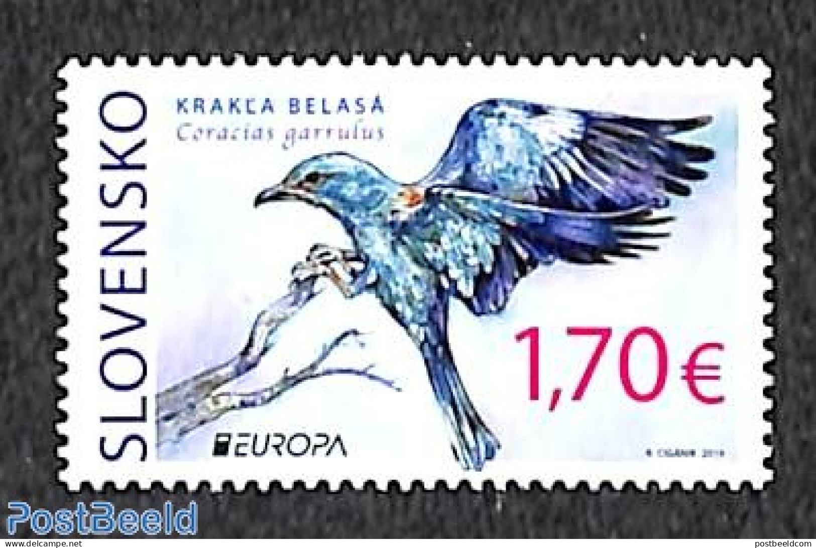 Slovakia 2019 Europa, Bird 1v, Mint NH, History - Nature - Europa (cept) - Birds - Nuevos