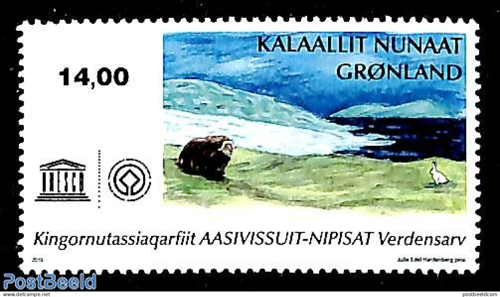 Greenland 2019 World Heritage, Aasivissuit-Nipisat 1v, Mint NH, History - Unesco - World Heritage - Neufs