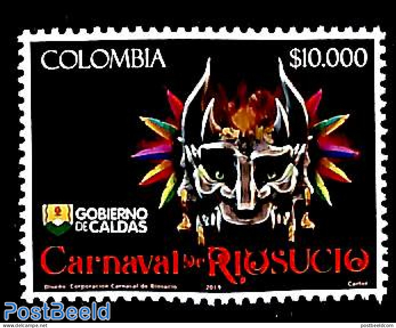 Colombia 2019 Riosucio Carnival 1v, Mint NH, Various - Folklore - Colombia