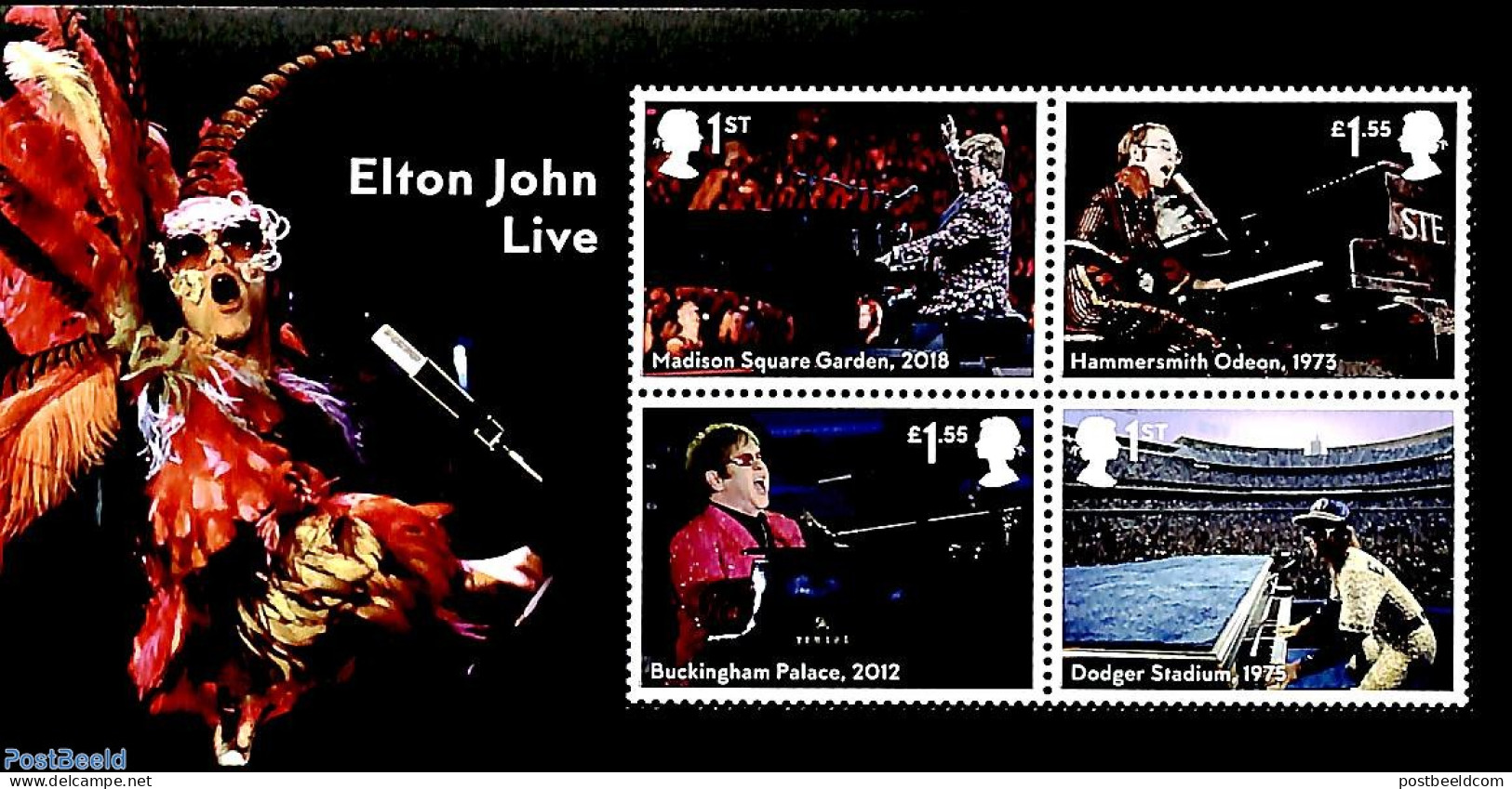 Great Britain 2019 Elton John S/s, Mint NH, Performance Art - Music - Popular Music - Neufs