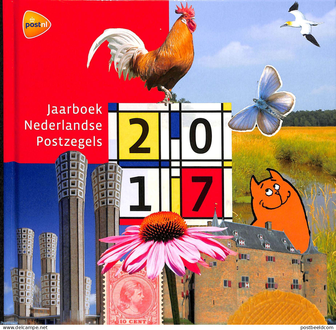 Netherlands 2017 Official Yearbook 2017 With Stamps, Mint NH, Various - Yearsets (by Country) - Neufs