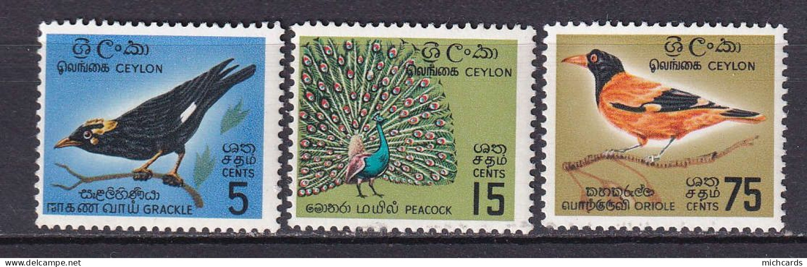 264 - CEYLAN 1966 - Y&T 358/60 - Oiseau - Neuf **(MNH) Sans Charniere - Sri Lanka (Ceylon) (1948-...)