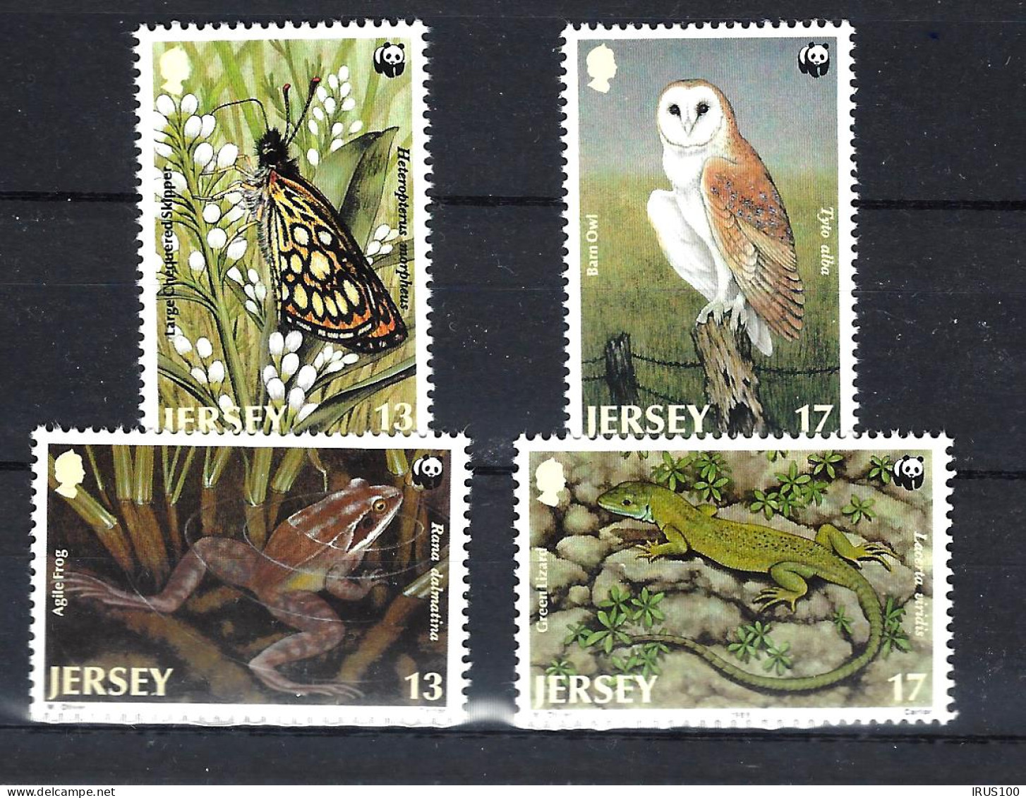 ÉSPÈCES PROTÉGÉES - SÉRIE COMPLÈTE * * - MNH - JERSEY - Unused Stamps