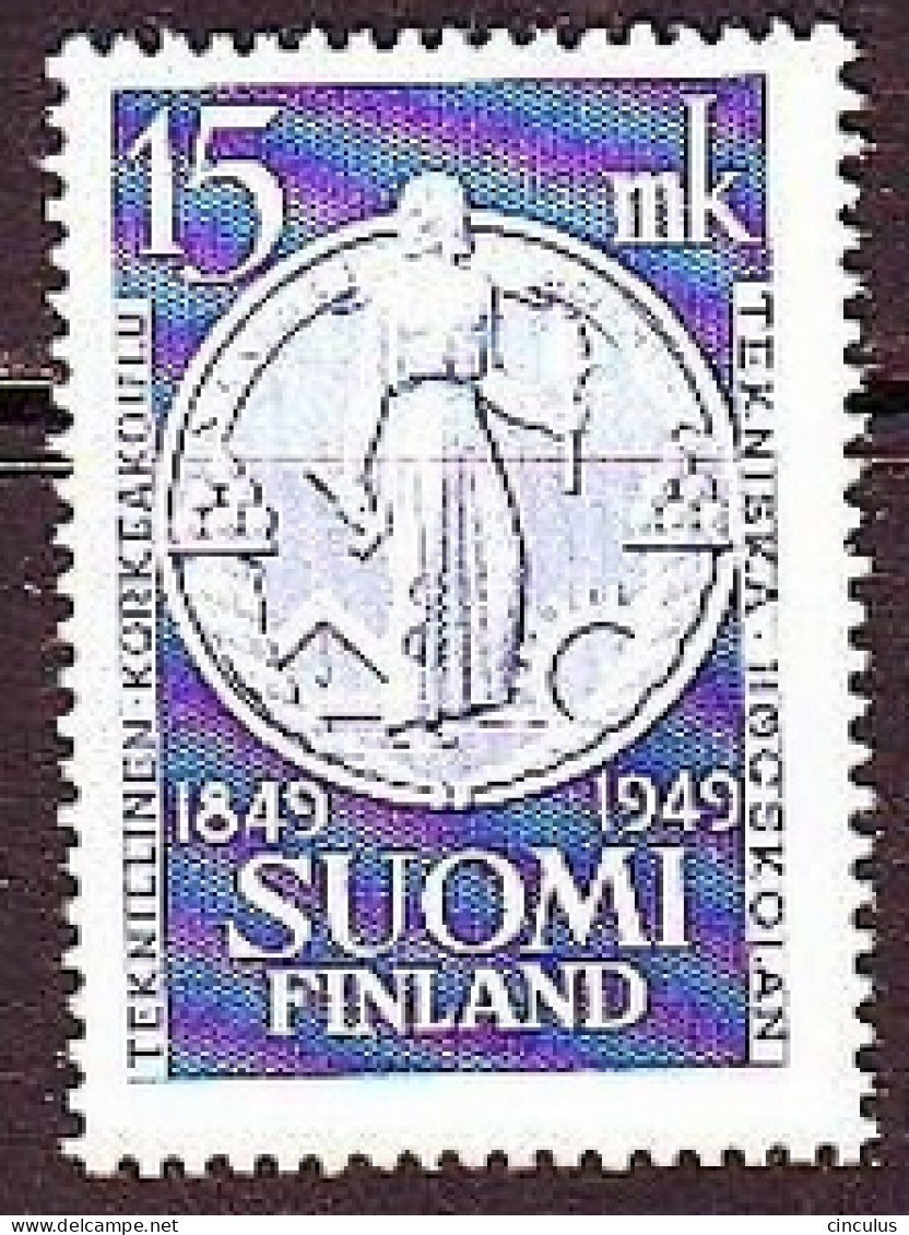 1949. Finland. Centenary Of University Of Technology, Helsinki. MNH. Mi. Nr. 375 - Neufs