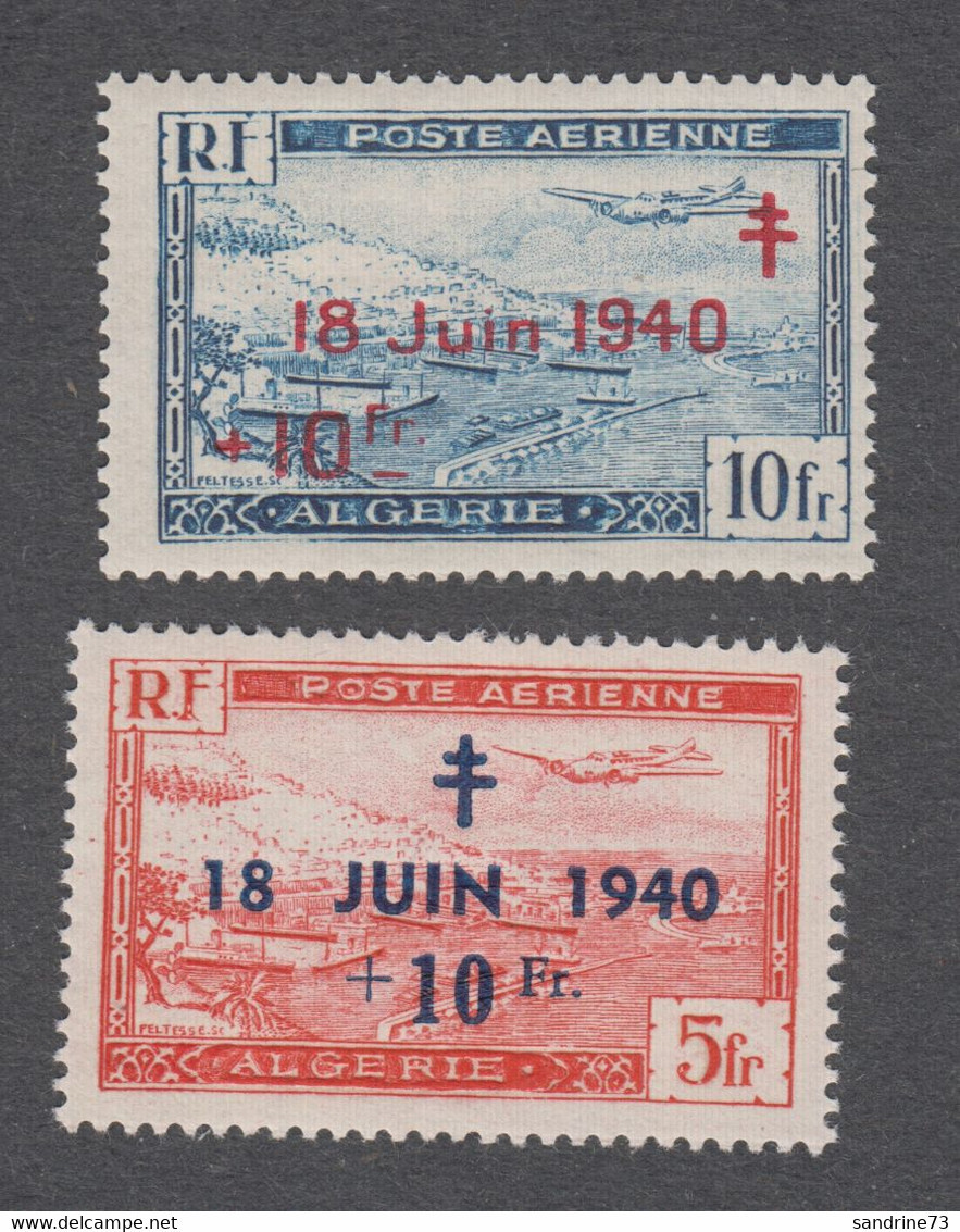 Colonies Françaises - Algérie -Timbres Neufs** PA N°7 Et 8 - Poste Aérienne