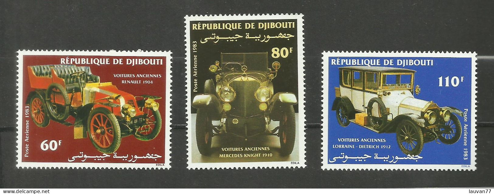 Djibouti POSTE AERIENNE N°190 à 192 Neufs** Cote 7.75€ - Djibouti (1977-...)
