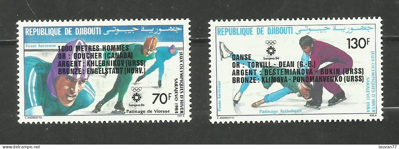 Djibouti POSTE AERIENNE N°200, 201 Neufs** Cote 4.40€ - Djibouti (1977-...)