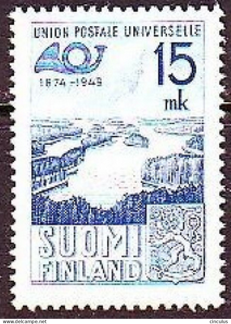 1949. Finland. 75th Anniversary Of Universal Postal Union (UPU). MNH. Mi. Nr. 377 - Unused Stamps