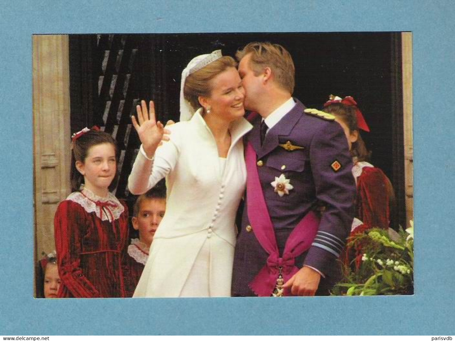 FILIP & MATHILDE - TROUWDAG 4/12/1999 - POSTKAART (4416) - Koninklijke Families