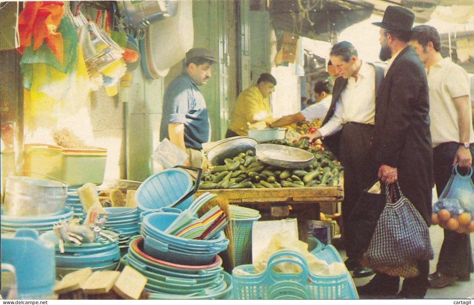 CPM GF-14339-Israel-Jérusalem-Scene In Tthe Mahane Yehuda Market (Belle Animation)-Livraison Offerte - Israel