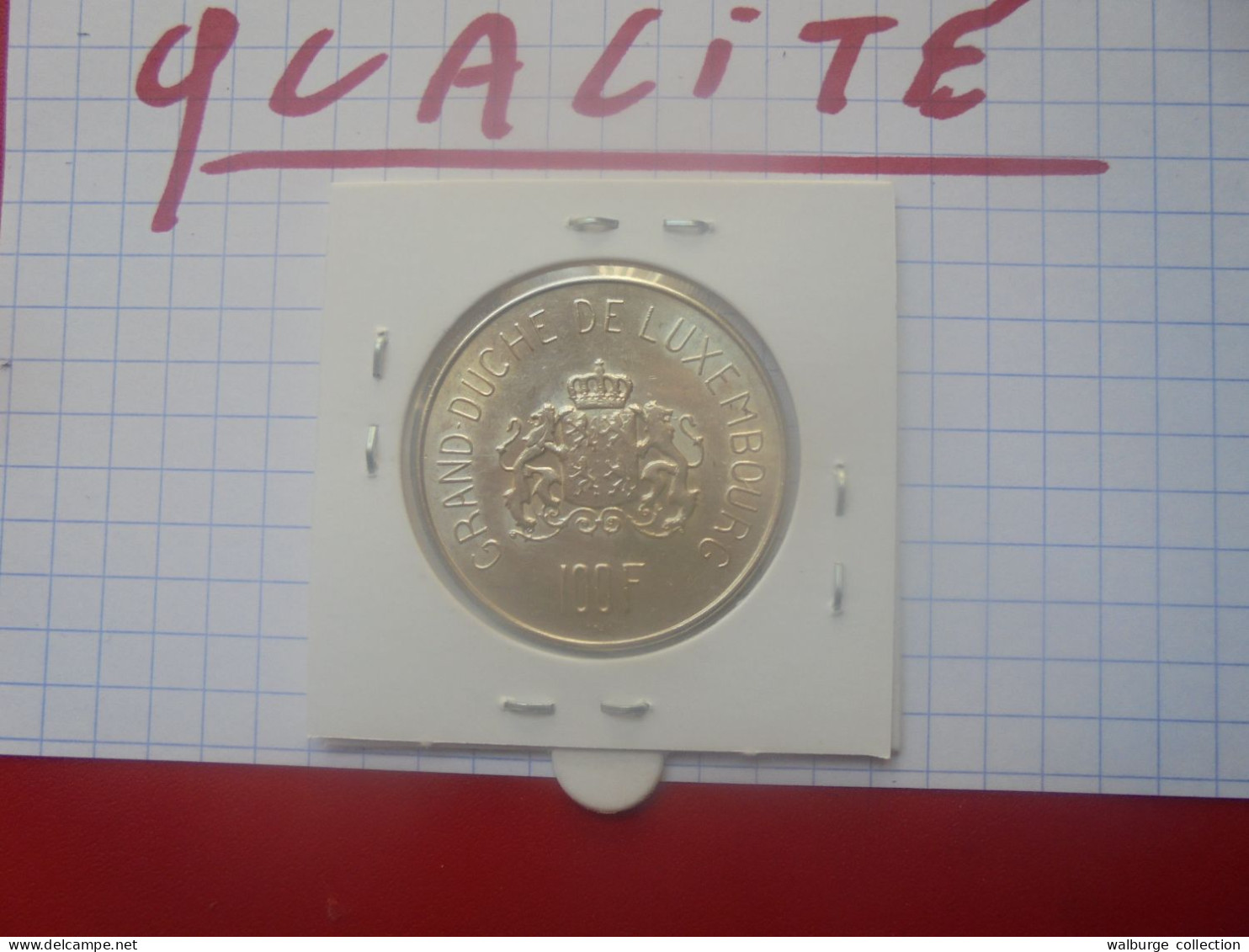 LUXEMBOURG 100 FRANCS 1963 ARGENT BELLE QUALITE (A.2) - Luxembourg