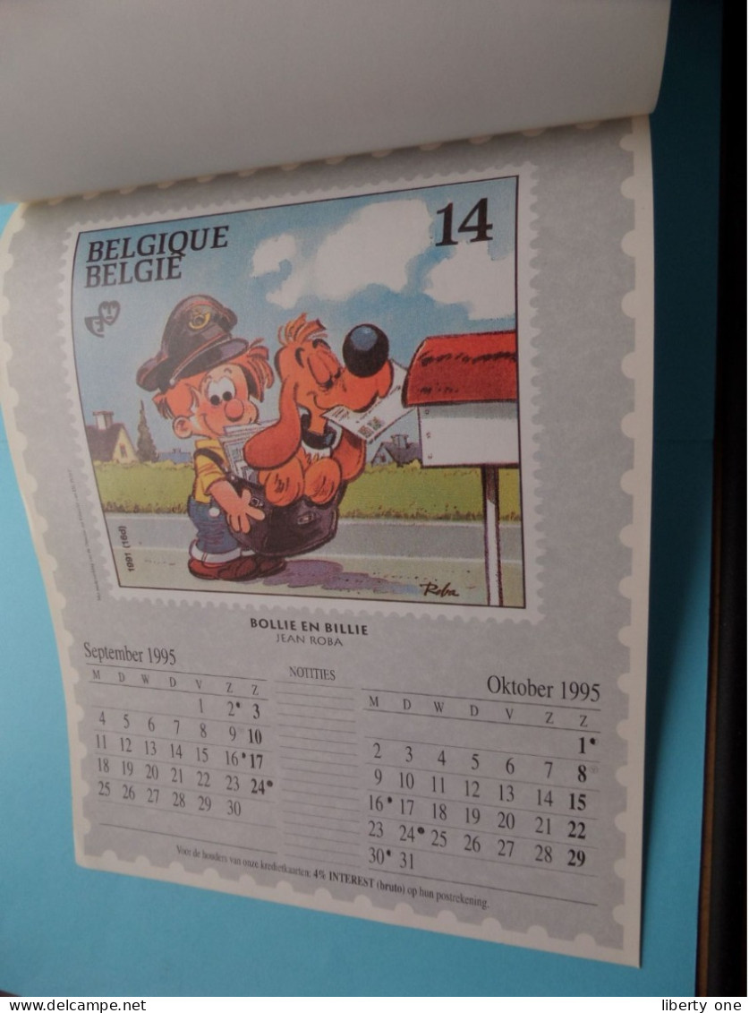 Kalender 1995 Jeugdfilatelie ( STRIP ) Zie Voir / Scans ( De Post ) NEDERLANDSTALIG !