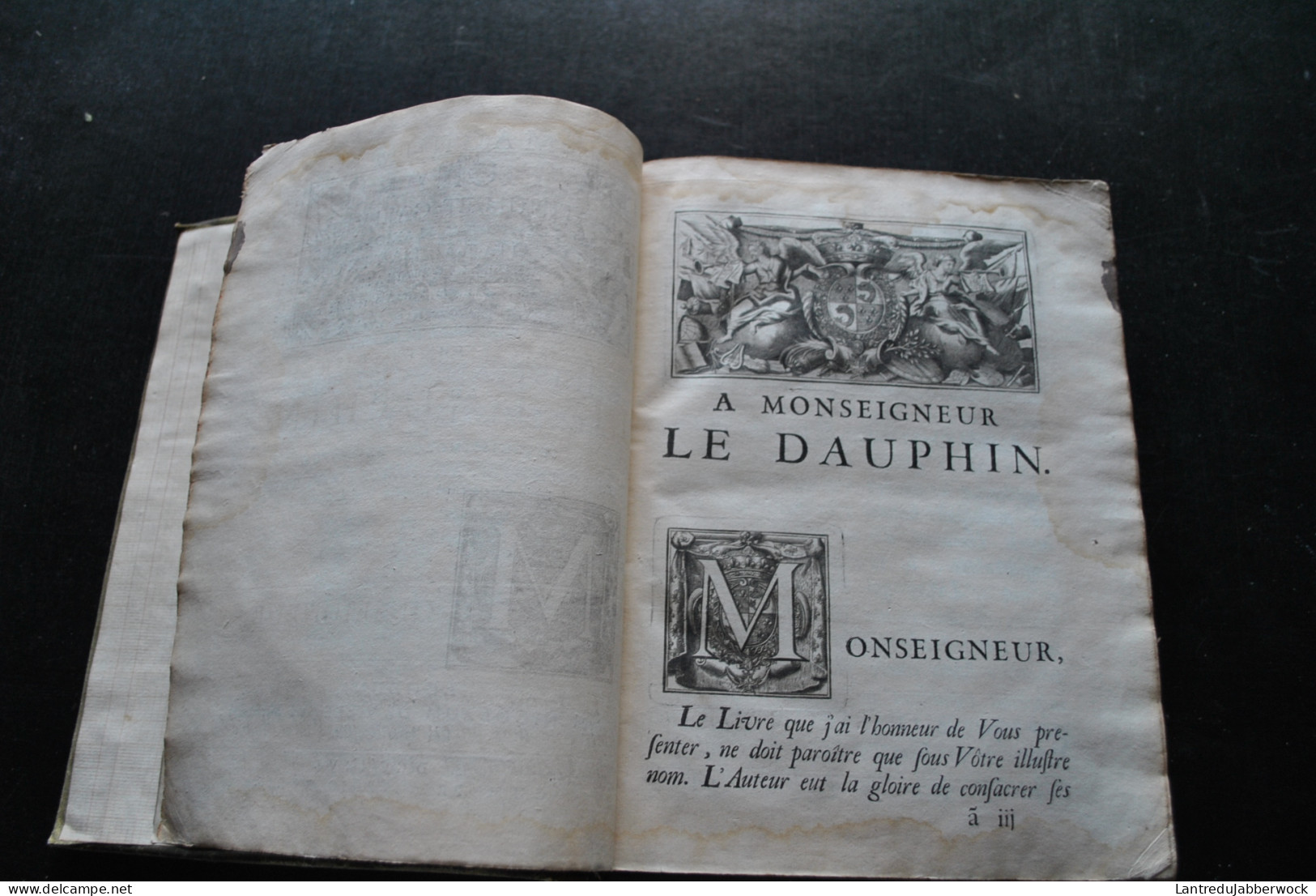 MAGNUM DICTIONARIUM LATINUM ET GALLICUM AD PLENIOREM PLANIOREMQUE - Lugduni Nicolaum De Ville 1726 Frontispice Regis - 1701-1800