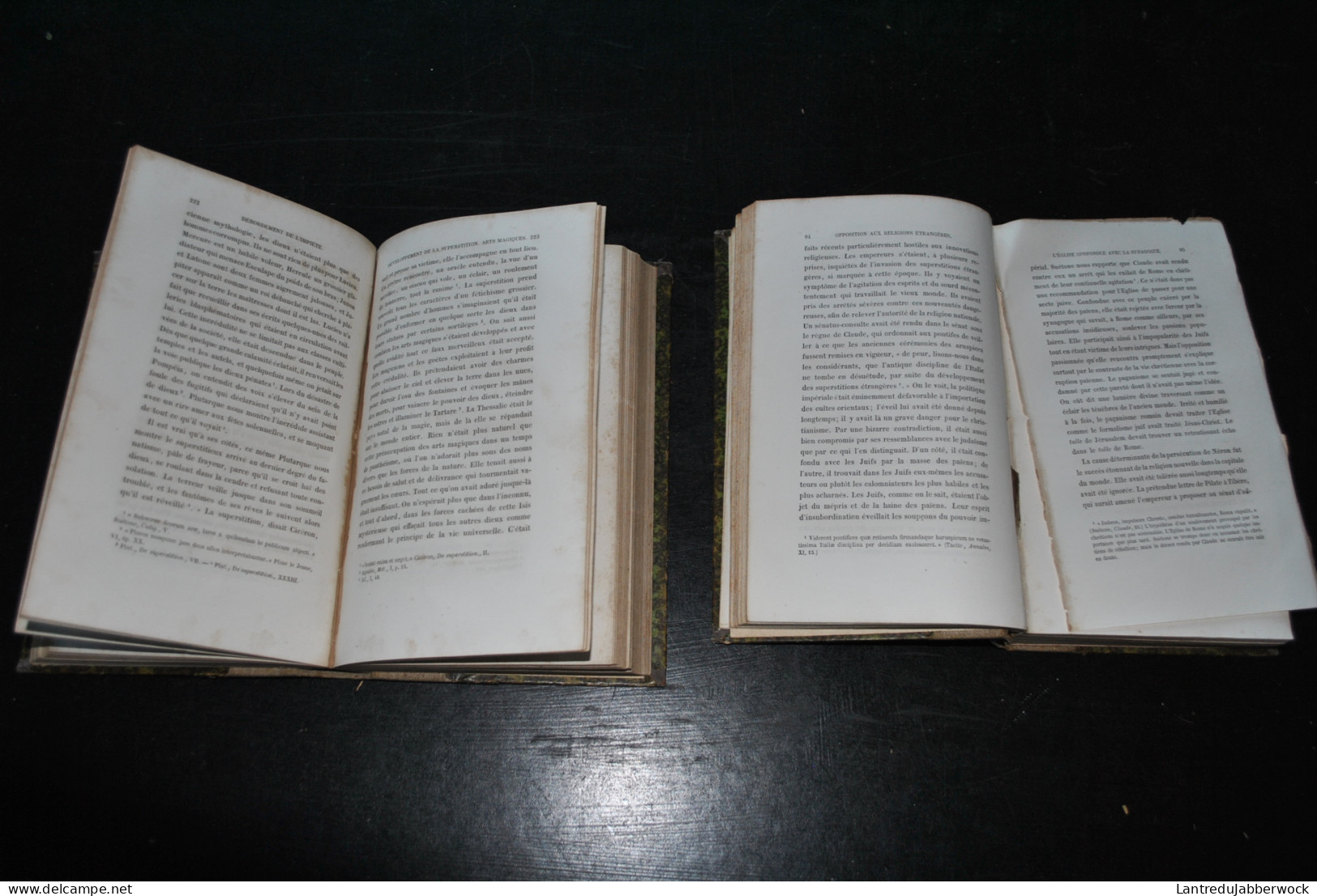 E. DE PRESSENSE Histoire Des Trois Premiers Siècles De L'Eglise Chrétienne Tome I & II Librairie Ch. Meyrueis 1858 RARE - Religión