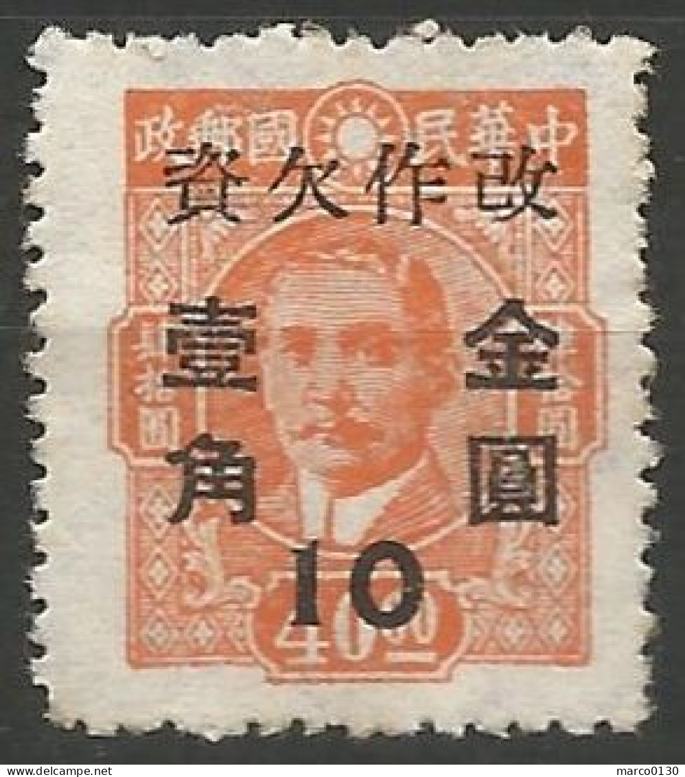 CHINE / TAXE N° 95 NEUF - Portomarken