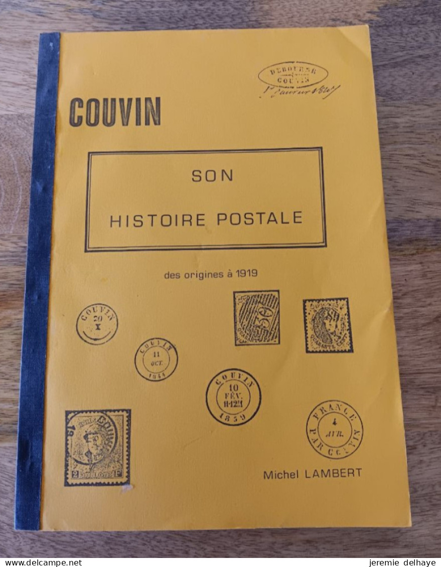 Littérature - Belgique : Histoire De COUVIN (origines à 1919, M. LAMBERT) 80p. - Philatélie Et Histoire Postale