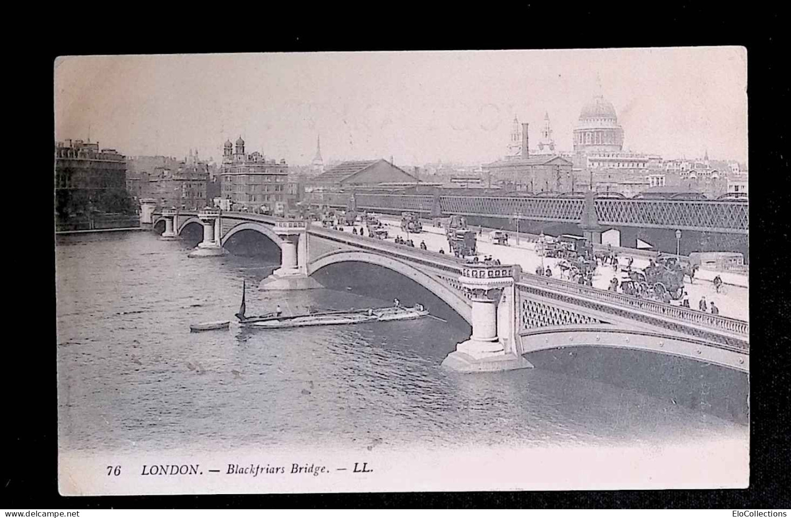 Cp, ANGLETERRE, London, Blackfriars Bridge, Voyagée 1911, Ed. J. Barrière & Cie - Sonstige & Ohne Zuordnung