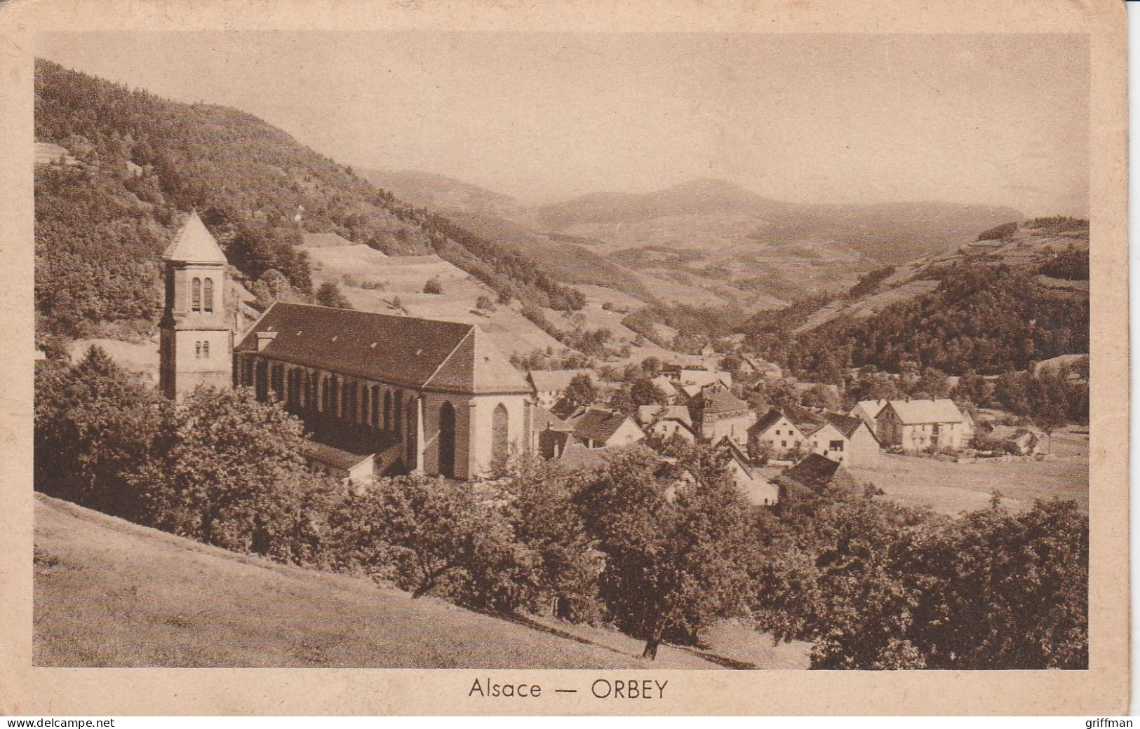 ORBEY VUE GENERALE EGLISE TBE - Orbey