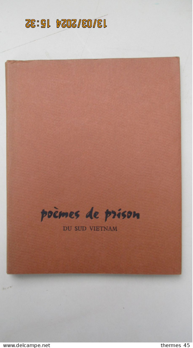 POEMES DE PRISON DU SUD VIETNAM  / 8 LITHOS LEBADANG / 300 Ex. - Altri & Non Classificati