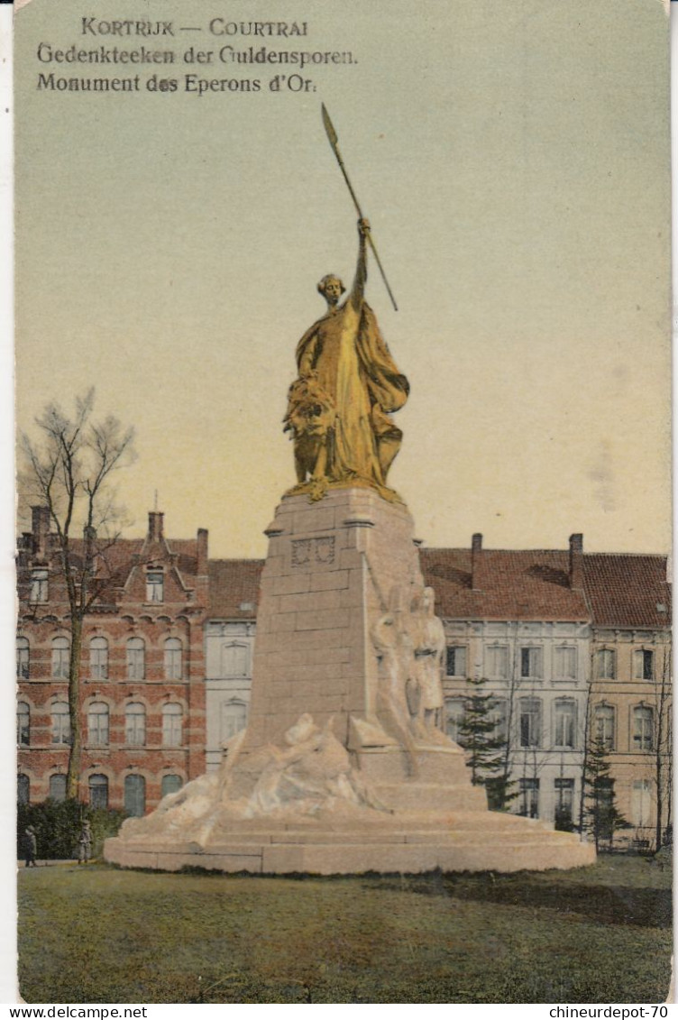 COURTRAI  MONUMENT DES EPERONS D OR - Kortrijk