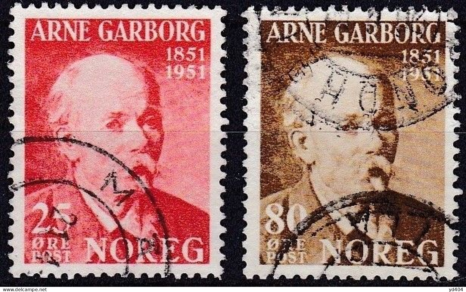 NO064B – NORVEGE - NORWAY – 1951 – VARIOUS ISSUES – SG # 433-440 USED 4 € - Used Stamps