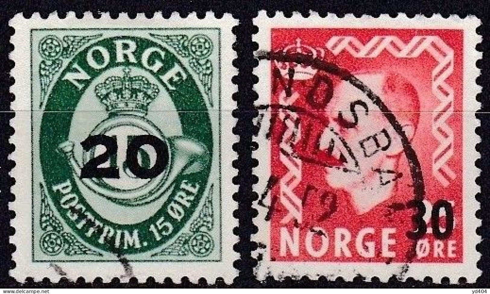 NO064B – NORVEGE - NORWAY – 1951 – VARIOUS ISSUES – SG # 433-440 USED 4 € - Gebruikt