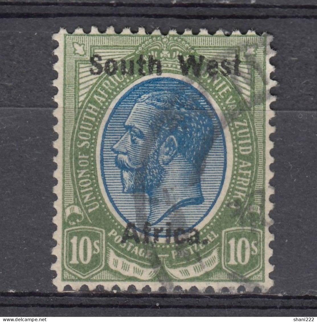 South West Africa 1923 - Overprinted 10/-,  Vf Used (e-741) - Afrique Du Sud-Ouest (1923-1990)