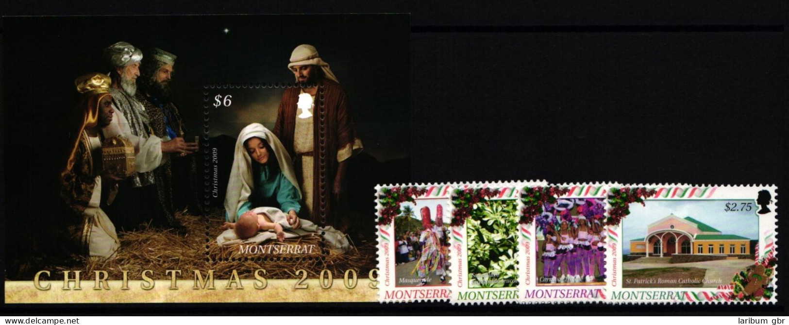 Montserrat 1492-1495 Und Block 130 Postfrisch Weihnachten #II271 - Montserrat