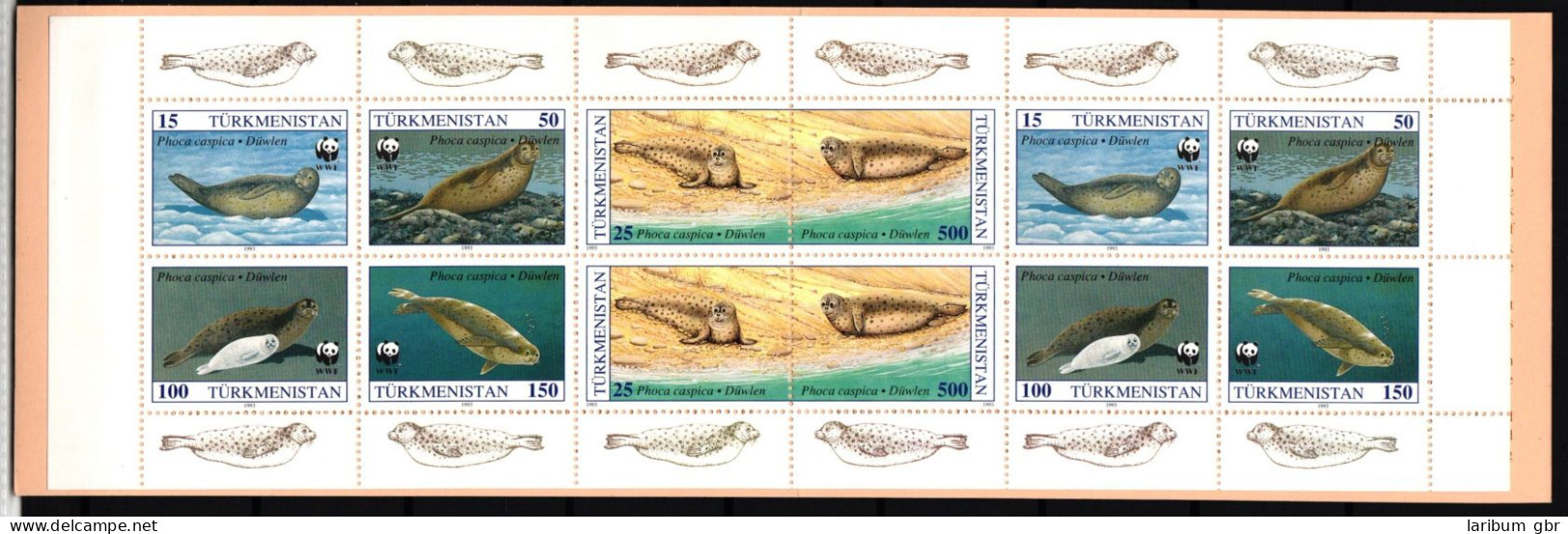Turkmenistan 30-35 Postfrisch Markenheft / Meerestiere #II298 - Turkmenistan
