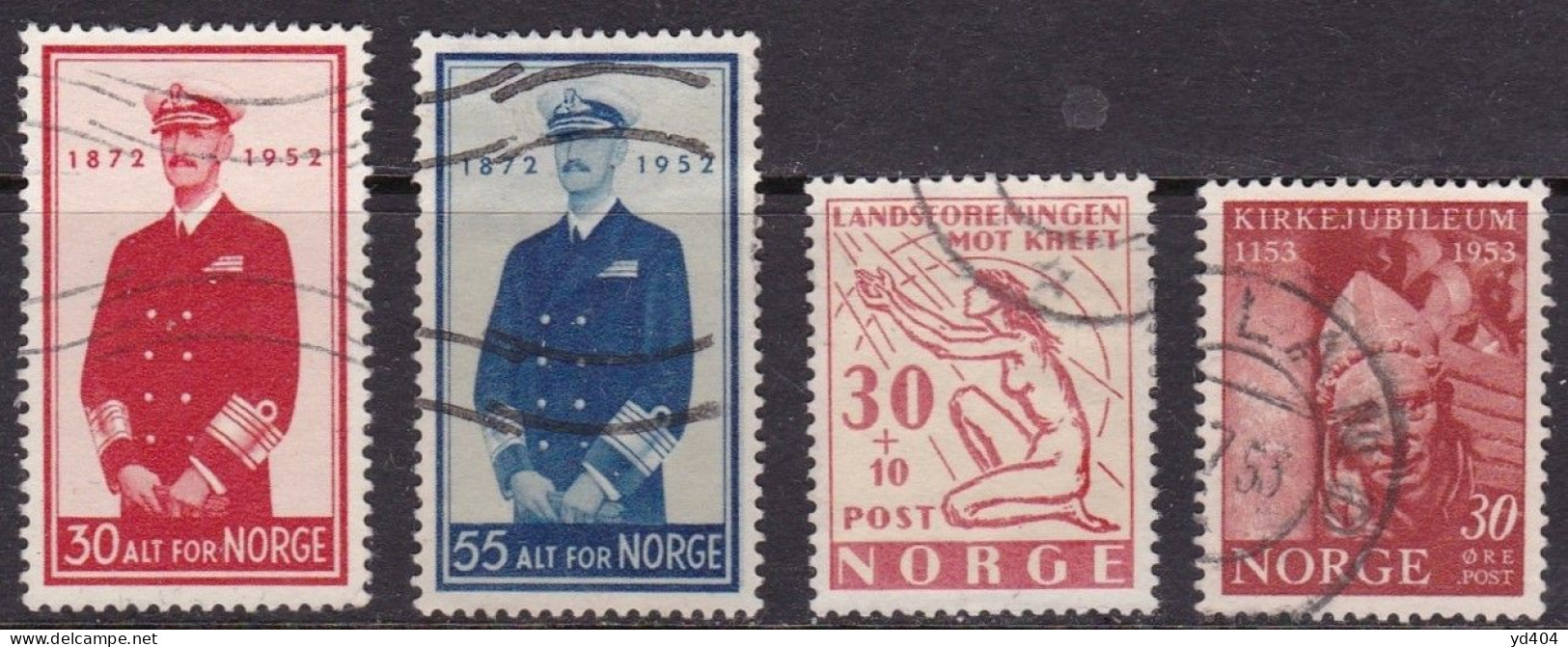 NO065 – NORVEGE - NORWAY – 1952-53 – VARIOUS ISSUES – SG # 438/41-445 USED 6,25 € - Used Stamps