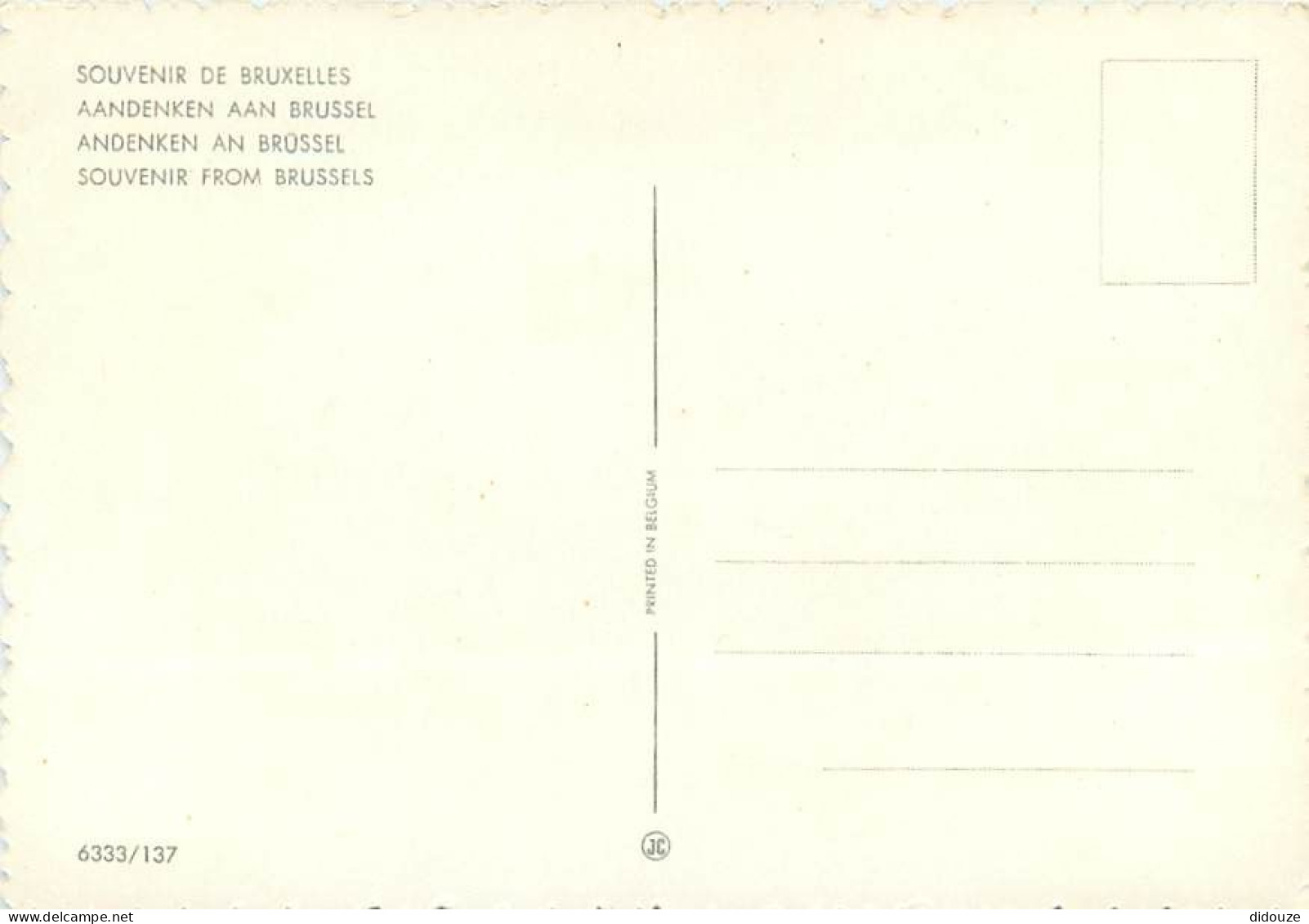 Belgique - Bruxelles - Brussel - Multivues - CPM - Voir Scans Recto-Verso - Panoramische Zichten, Meerdere Zichten