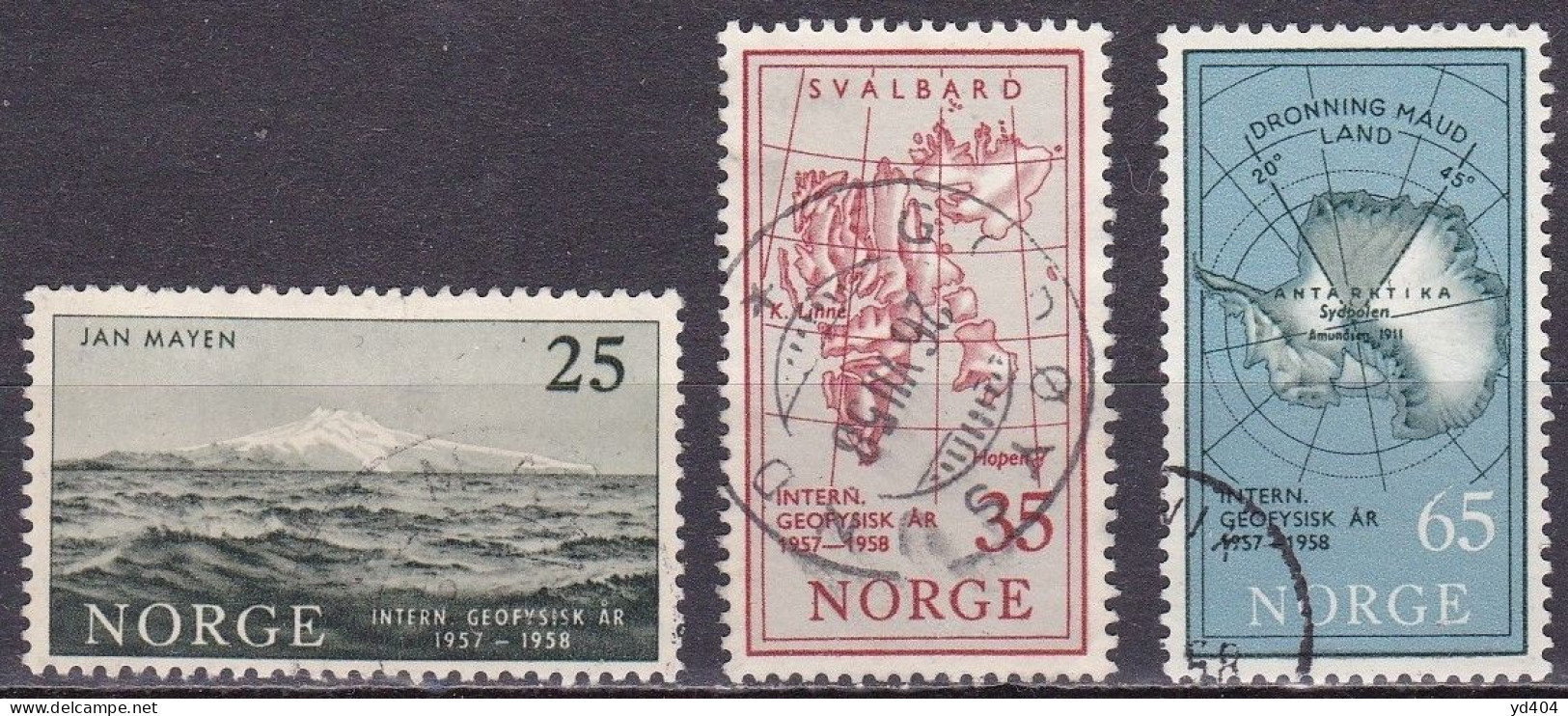 NO068 – NORVEGE - NORWAY – 1957 – FULL YEAR SET – SG # 464/71 USED 30 € - Used Stamps