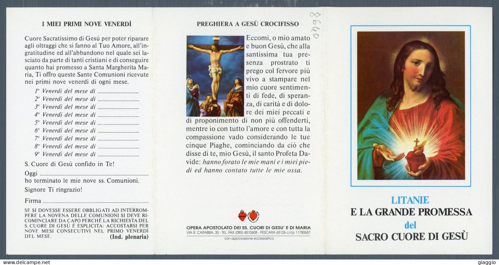 °°° Santino N. 8640 - Sacro Cuore Di Gesù °°° - Religion & Esotericism