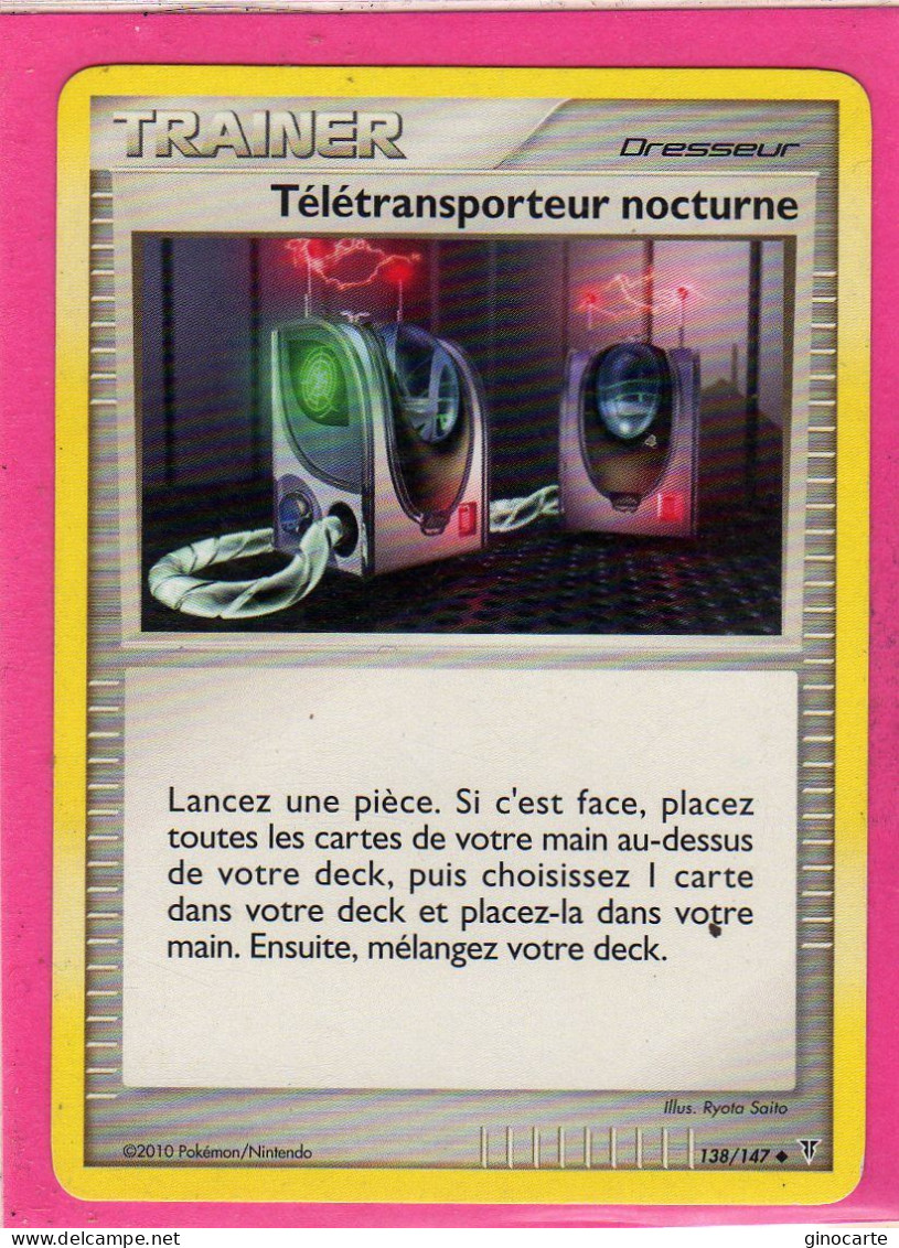 Carte Pokemon Francaise 2010 Platine Vainqueur Suppreme 138/147 Teletransporteur Bon Etat - Platinum