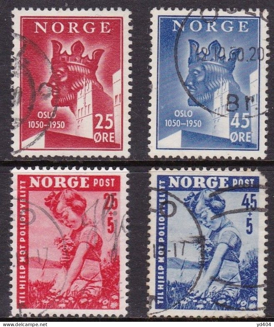 NO063 – NORVEGE - NORWAY – 1950 – SG # 408-12 USED 13,25 € - Used Stamps