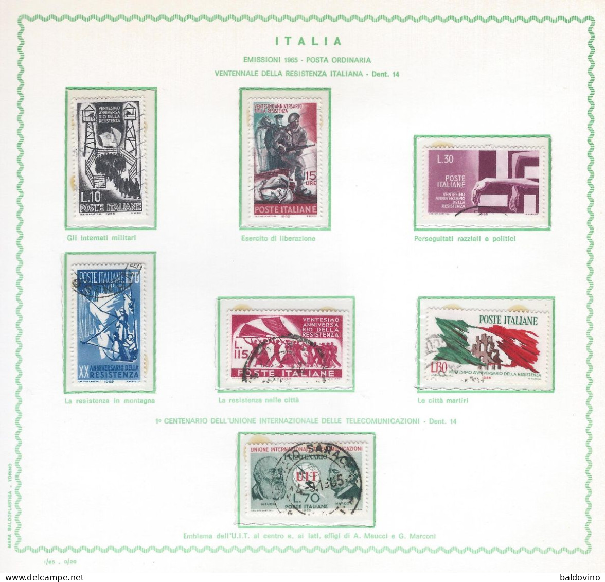 Italia 1965 Annata Completa Usata 22 Valori - Vollständige Jahrgänge