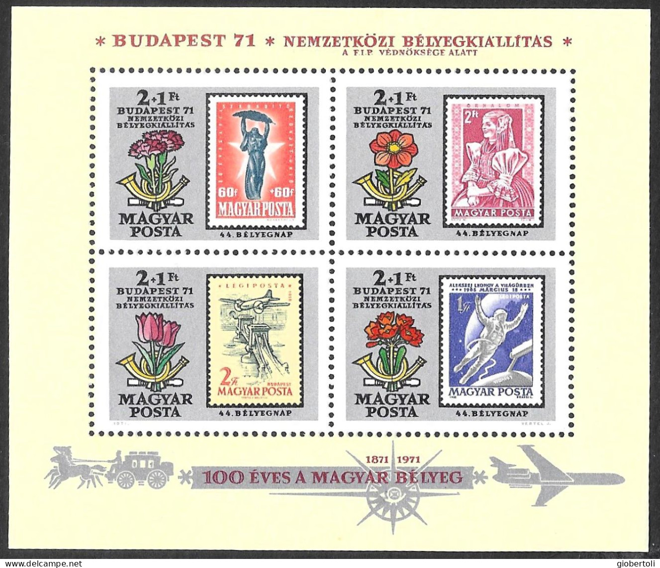 Ungheria/Hungary/Hongrie: Francobolli Su Francobolli, Stamps On Stamps, Timbres Sur Timbres - Timbres Sur Timbres