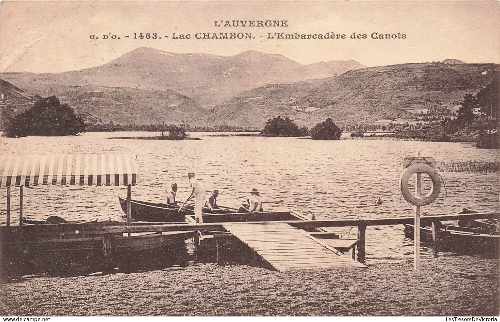 FRANCE - Auvergne - Lac  Chambon - L'Embarcadère Des Canots - Carte Postale Ancienne - Auvergne Types D'Auvergne