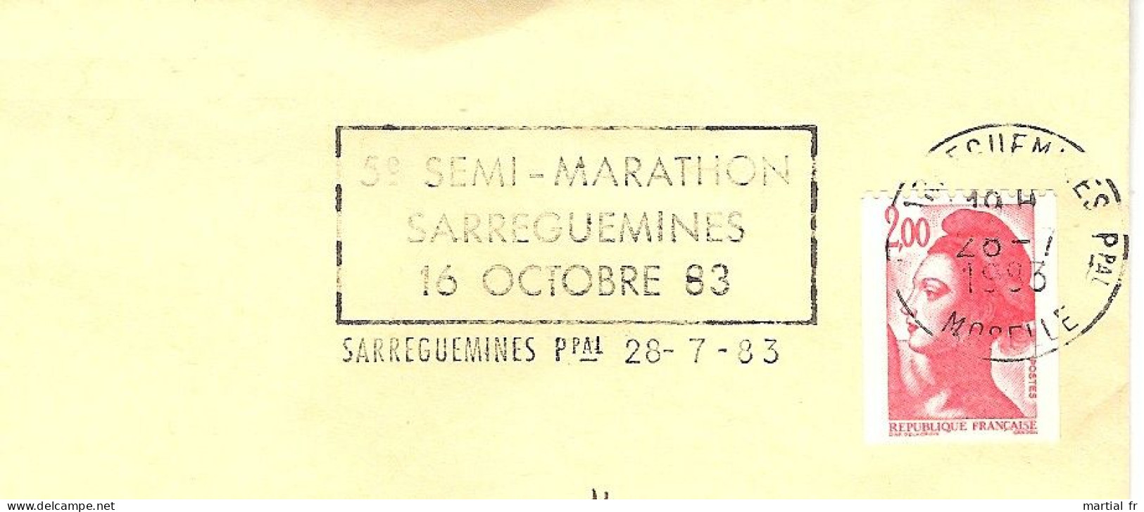 FRANCE SPORT SEMI MARATHON COURSE RUNNING LAUF SARREGUEMINES 1983 MOSELLE LORRAINE - Atletica