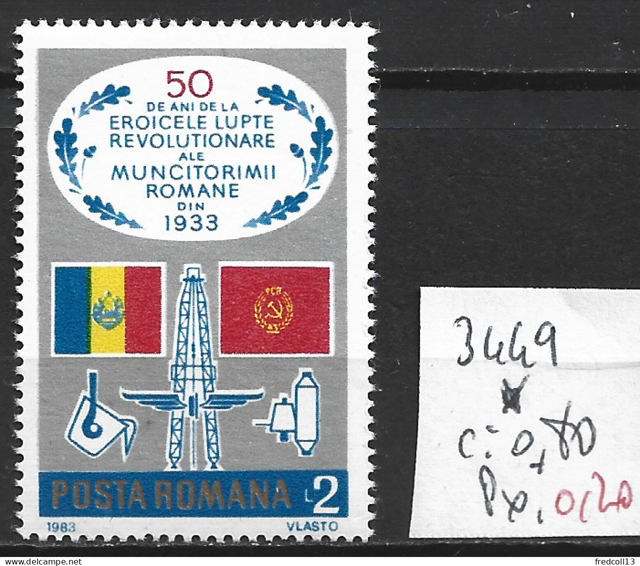 ROUMANIE 3449 * Côte 0.80 € - Unused Stamps