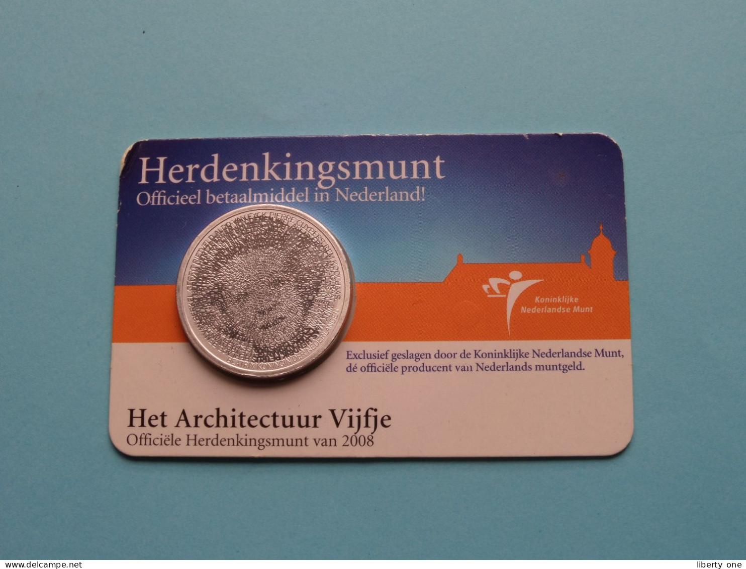 Het ARCHITECTUUR Vijfje > Officiële Herdenkingsmunt 2008 - 5 Euro ( Zie / Voir / See > DETAIL > SCANS ) ! - Nederland