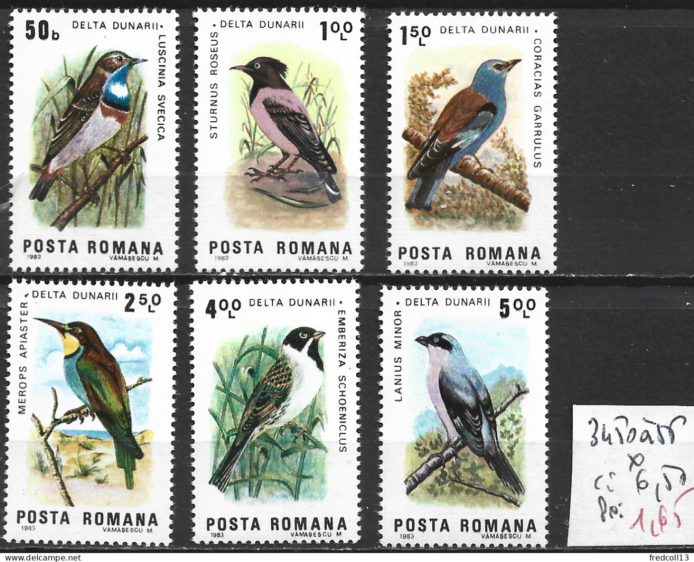 ROUMANIE 3450 à 55 * Côte 6 € - Unused Stamps