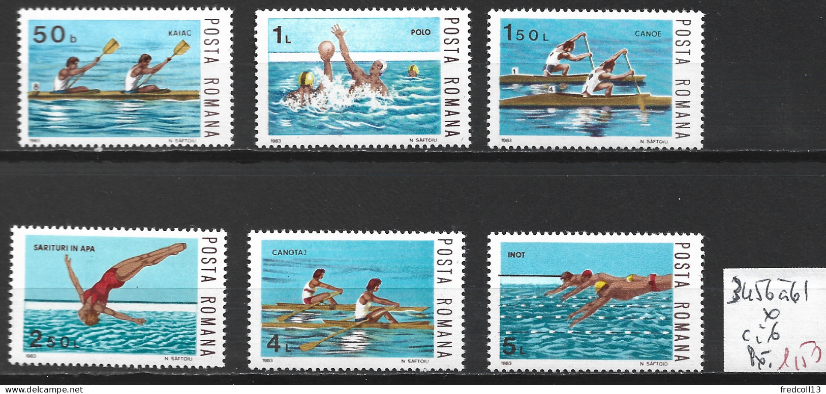 ROUMANIE 3456 à 61 * Côte 6 € - Unused Stamps