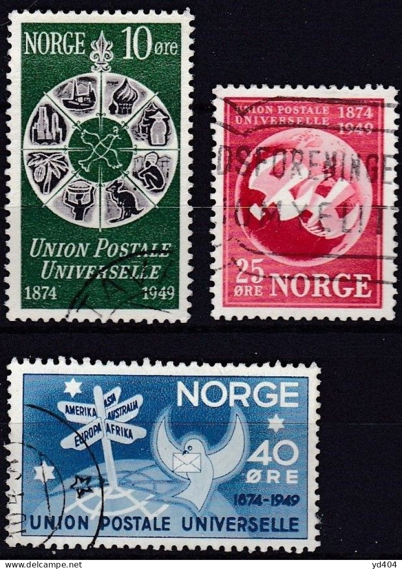 NO060B – NORVEGE - NORWAY – 1948-49 – YEARS SET – SG # 397/8-401/7 USED 7,50 € - Gebruikt