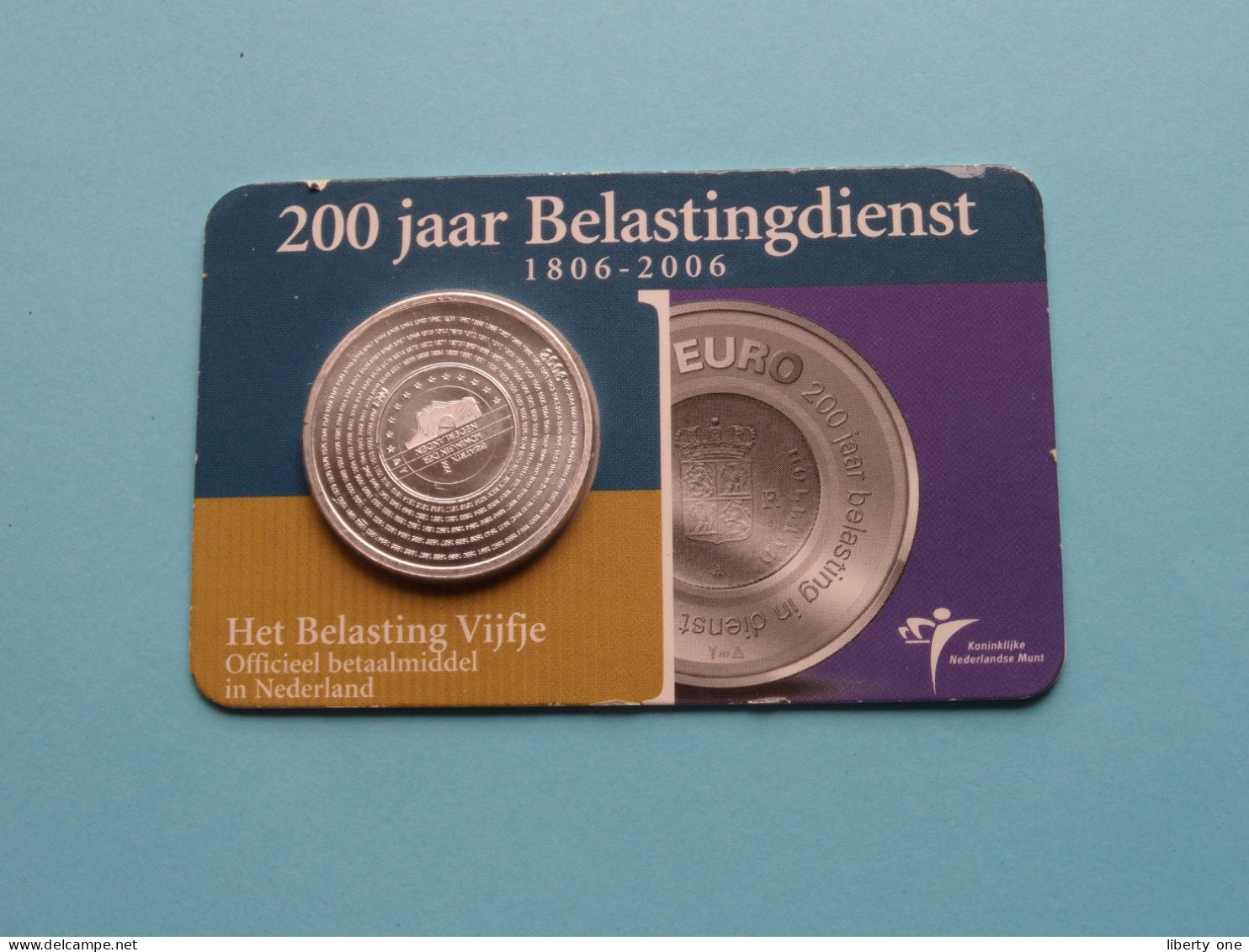 200 Jaar BELASTINGDIENST Vijfje > Officiële Herdenkingsmunt 2006 - 5 Euro ( Zie / Voir / See > DETAIL > SCANS ) ! - Paises Bajos