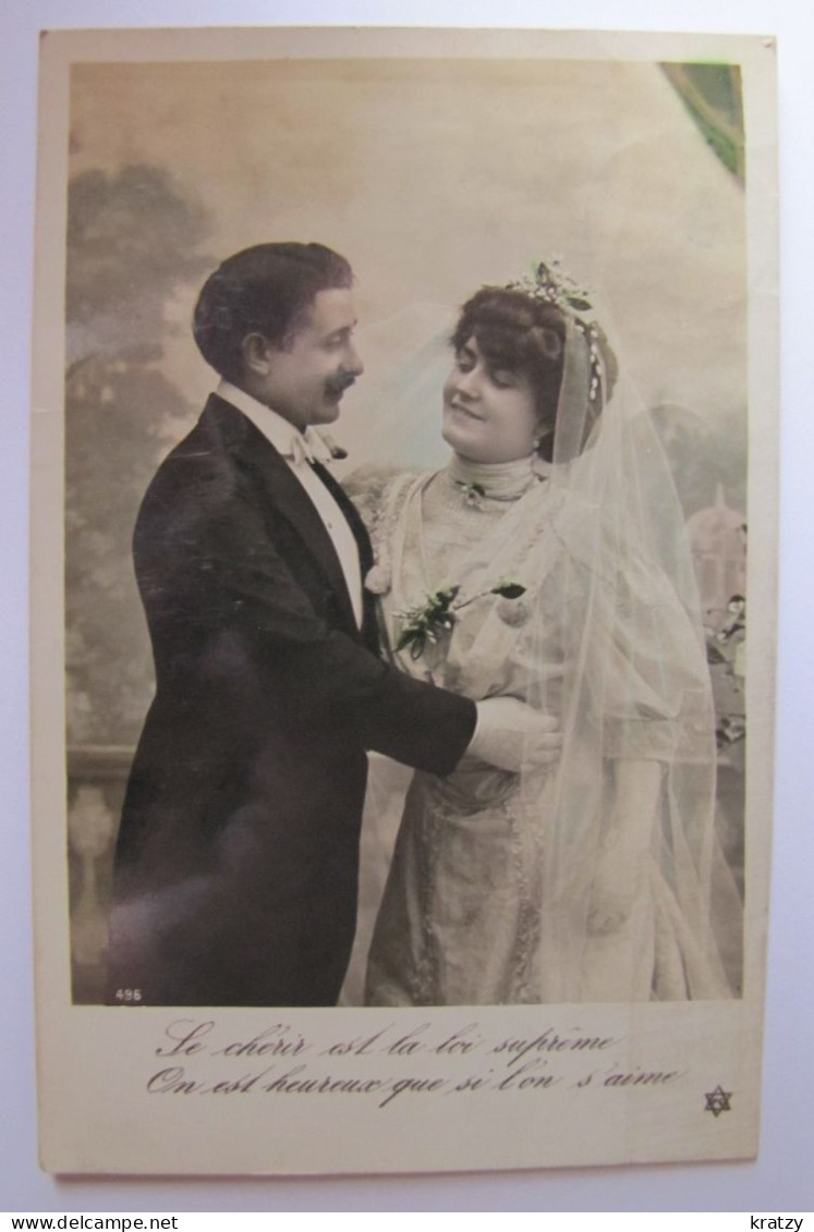 NOCES - Jeunes Mariés - 1908 - Matrimonios