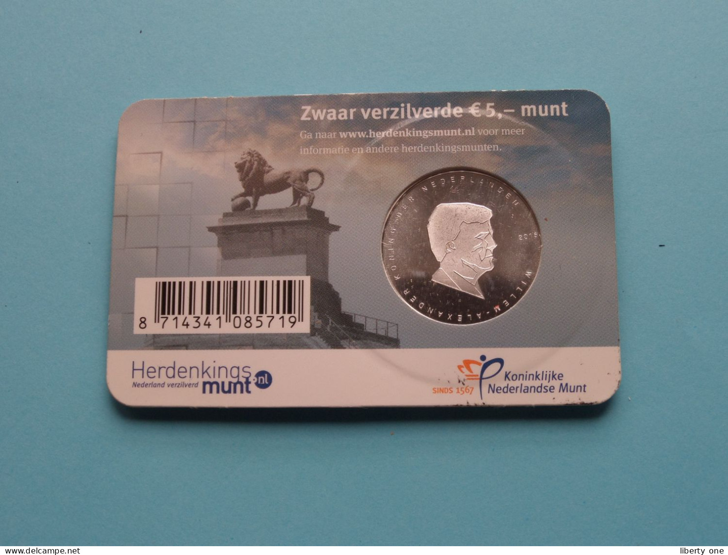 Het WATERLOO Vijfje > Officiële Herdenkingsmunt 2015 - 5 Euro ( Zie / Voir / See > DETAIL > SCANS ) ! - Niederlande