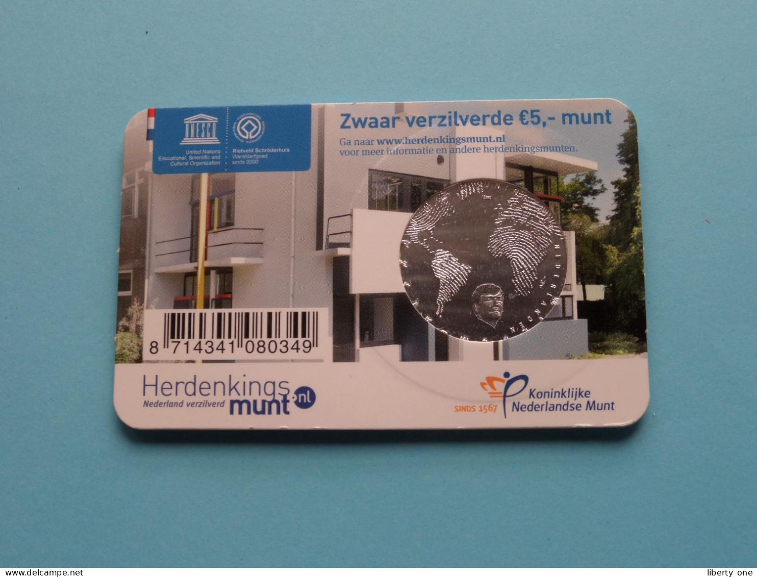 Het RIETVELD Vijfje > Officiële Herdenkingsmunt 2013 - 5 Euro ( Zie / Voir / See > DETAIL > SCANS ) ! - Pays-Bas