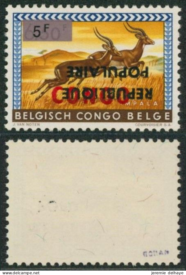 République Du Congo (émission Locale) - Stanleyville : Récupération N°27** (MNH) + Surcharge Renversée ! - Unused Stamps