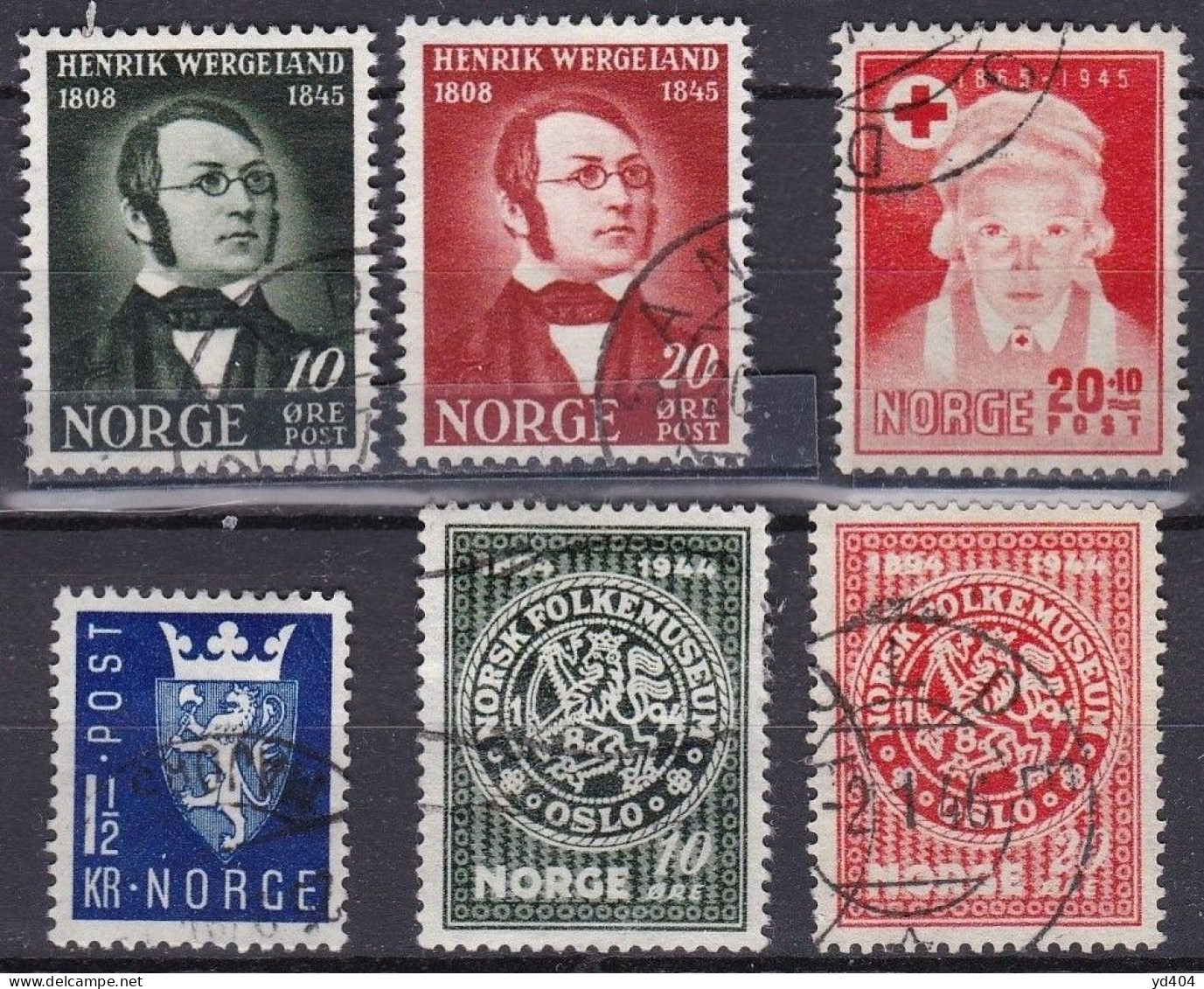 NO057b – NORVEGE - NORWAY – 1945 - USED ISSUES – SG # 368/9-371/4 USED 4,25 € - Usados